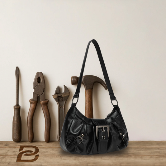 BERK | Retro Leder Umhängetasche