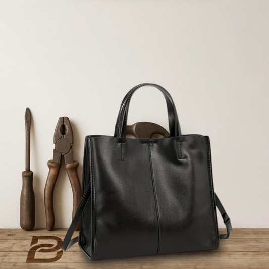 BERK | Klassische Leder-Tasche mit Top-Griff