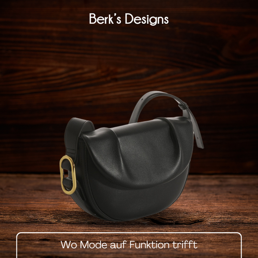 BERK | Raffinierte Tasche aus weichem, genarbtem Leder