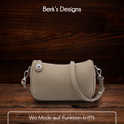 BERK | Einfache alltägliche Crossbody-Ledertasche