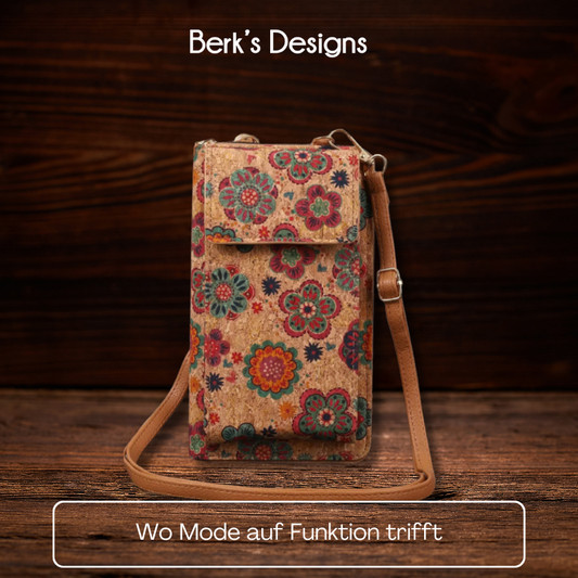BERK'S | Boho Floral Crossbody Geldbörse