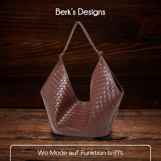 BERK | Tasche aus gewebtem Leder mit großem Fassungsvermögen