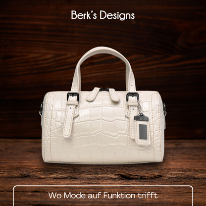 BERK | Handtasche aus Rindsleder mit Krokodilmuster