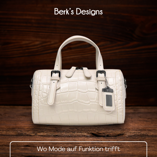 BERK | Handtasche aus Rindsleder mit Krokodilmuster
