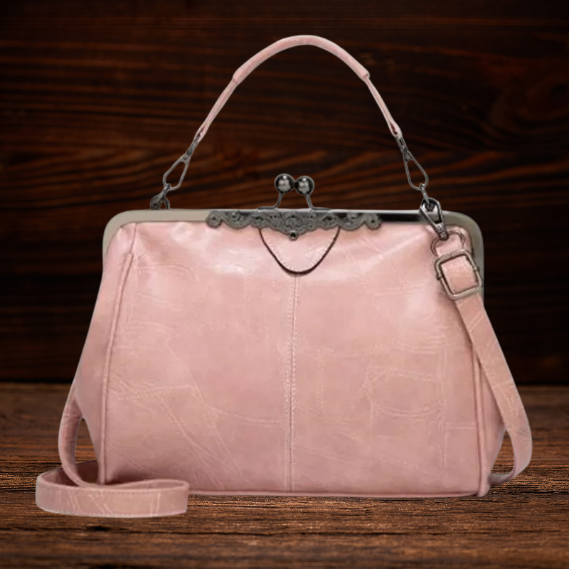 BERK | Vintage Kuss-Schloss Handtasche