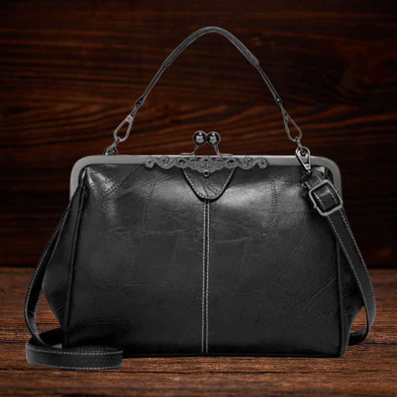 BERK | Vintage Kuss-Schloss Handtasche