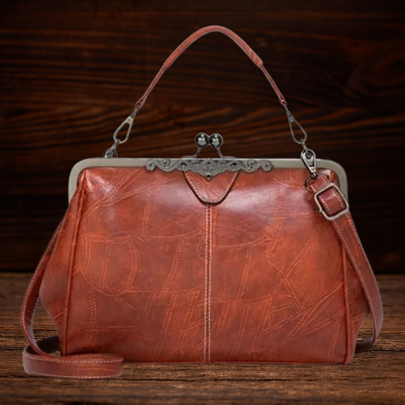BERK | Vintage Kuss-Schloss Handtasche