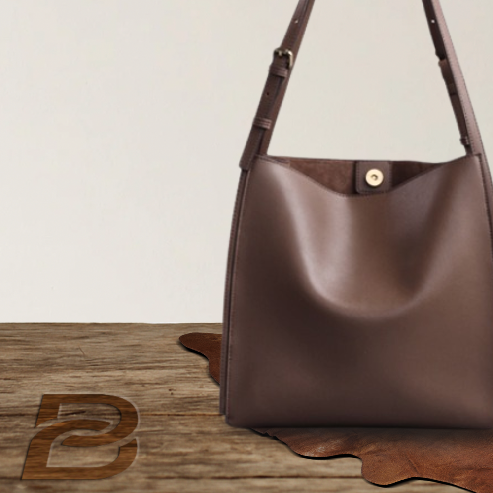 BERK | Retro-Tragetasche aus echtem Leder
