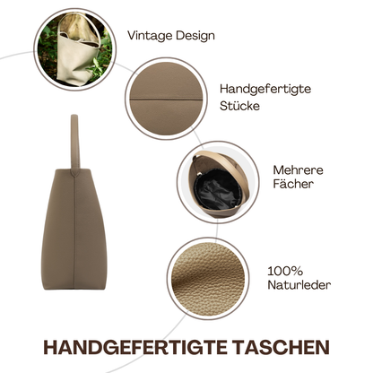 BERK | Eimertasche aus Leder im Lazy-Style