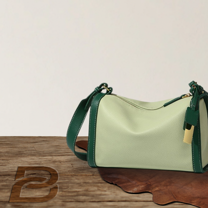 BERK | Hochwertige zweifarbige Tasche aus echtem Leder