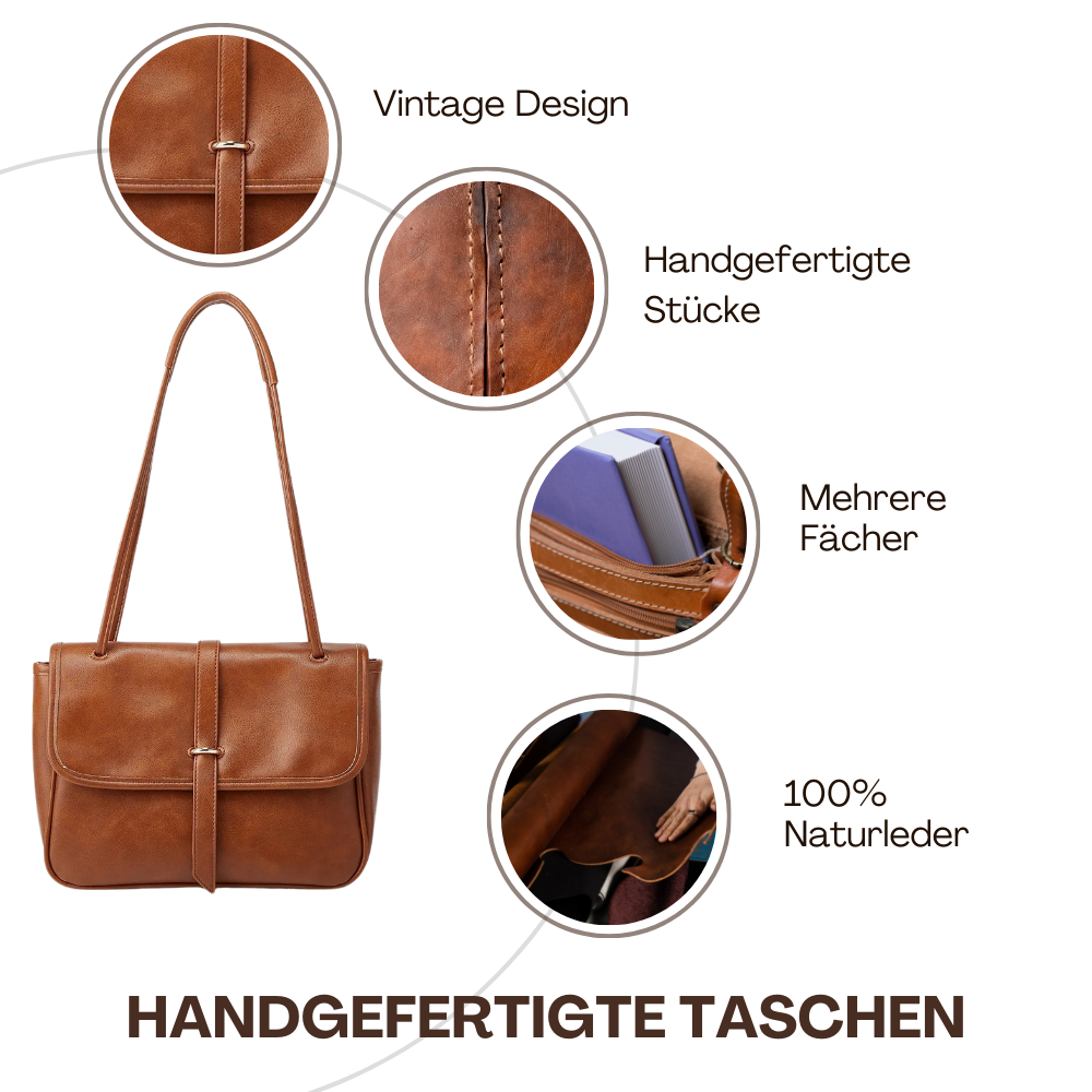 BERK | Minimalistische Leder-Umhängetasche