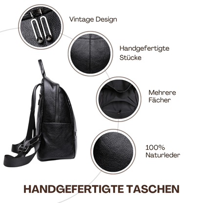 BERK | Laptop-sicherer Lederrucksack
