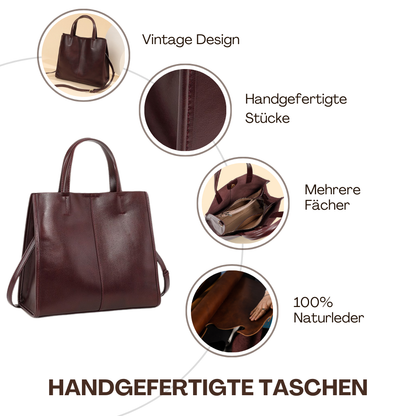 BERK | Klassische Leder-Tasche mit Top-Griff