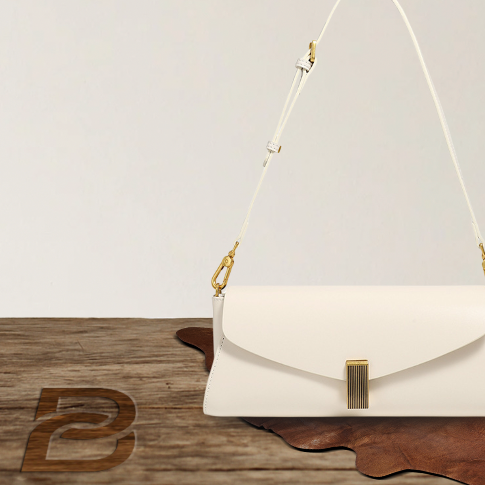 BERK | Schlanke elegante Baguette aus echtem Leder