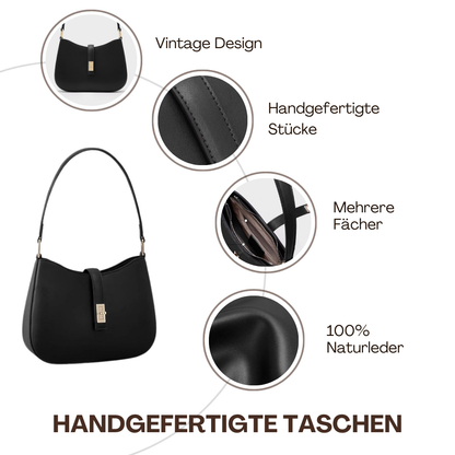 BERK | Elegante Umhängetasche aus Glattleder