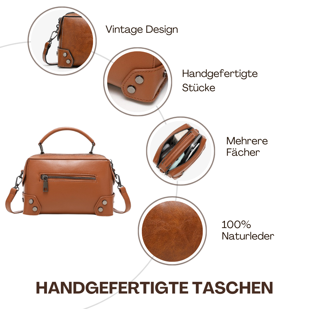 BERK | Kleine, leichte Crossbody-Tasche aus Leder