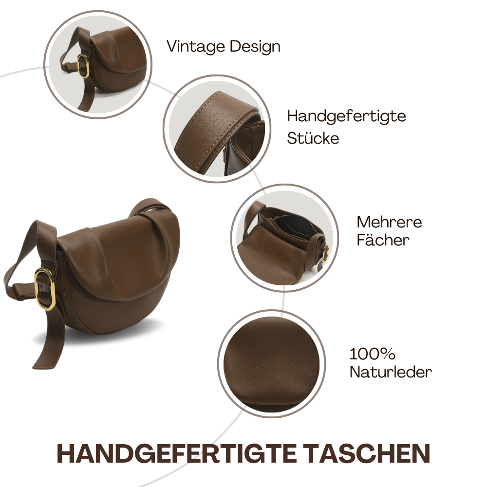 BERK | Raffinierte Tasche aus weichem, genarbtem Leder