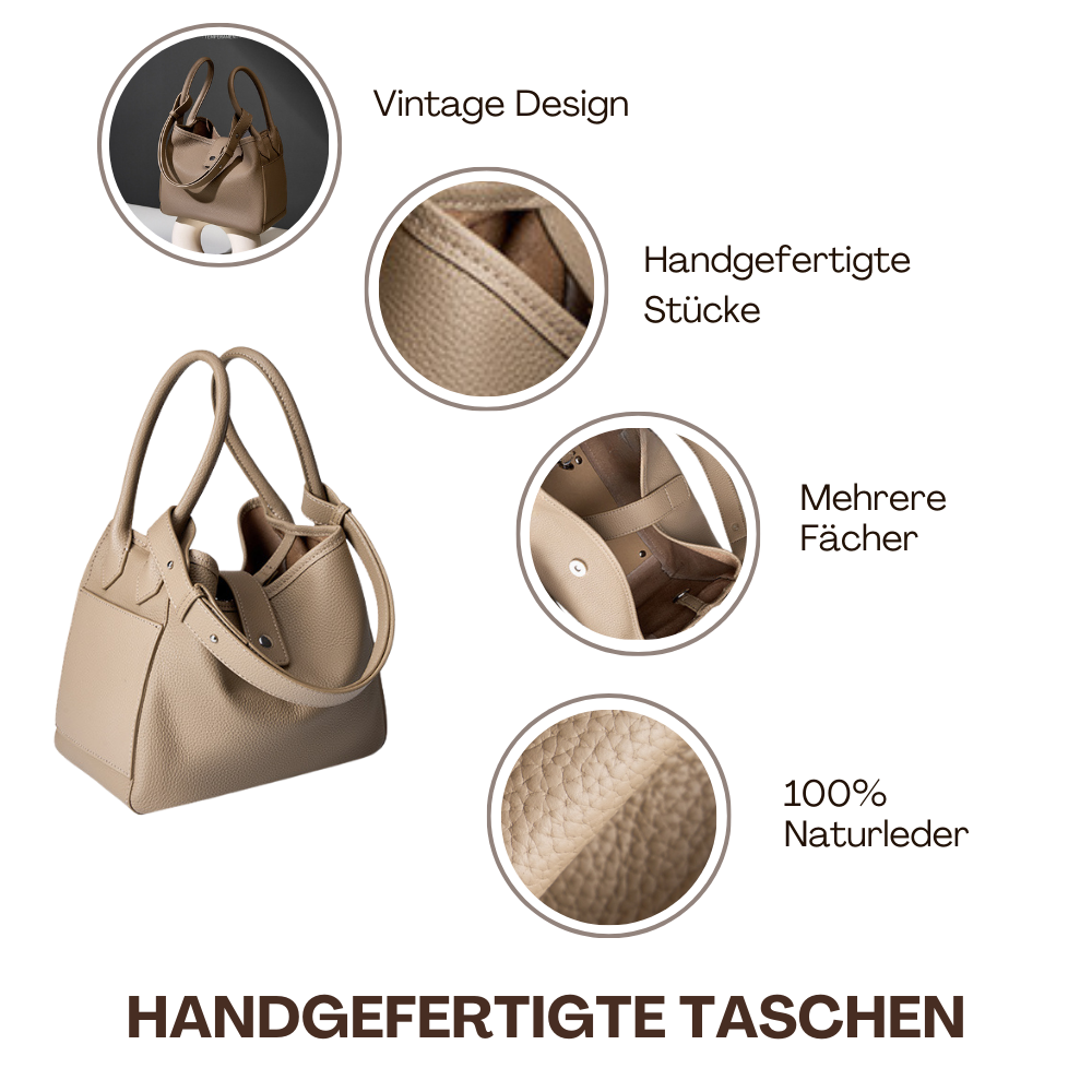 BERK | Top Design Echtleder Korb Tasche