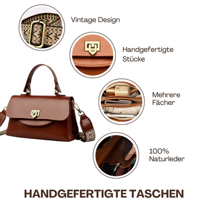 BERK | Vintage Umschlag Leder Umhängetasche