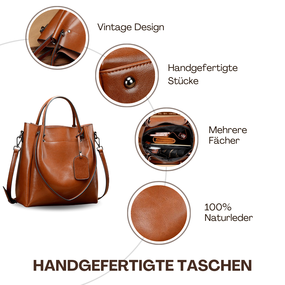 BERK | Vintage Large Capacity Leather bag