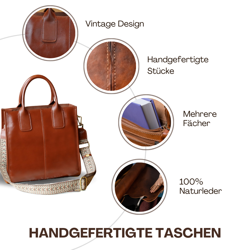 BERK | Klassische Lederhandtasche