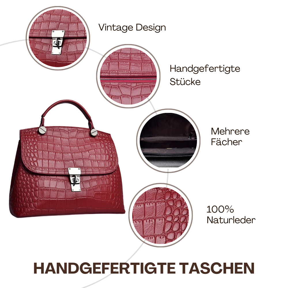 BERK |  Elegante Handtasche aus strukturiertem Leder