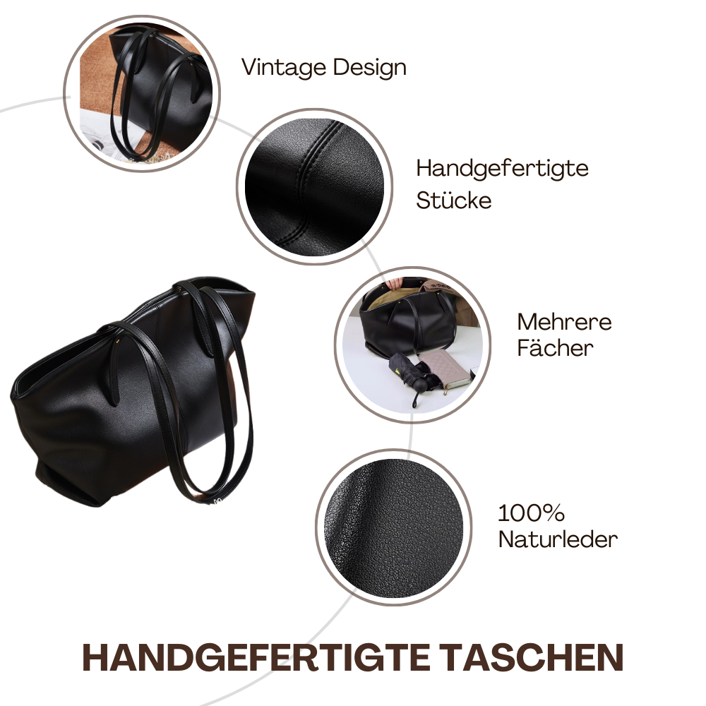 BERK | Elegante und stilvolle Leder-Umhängetasche