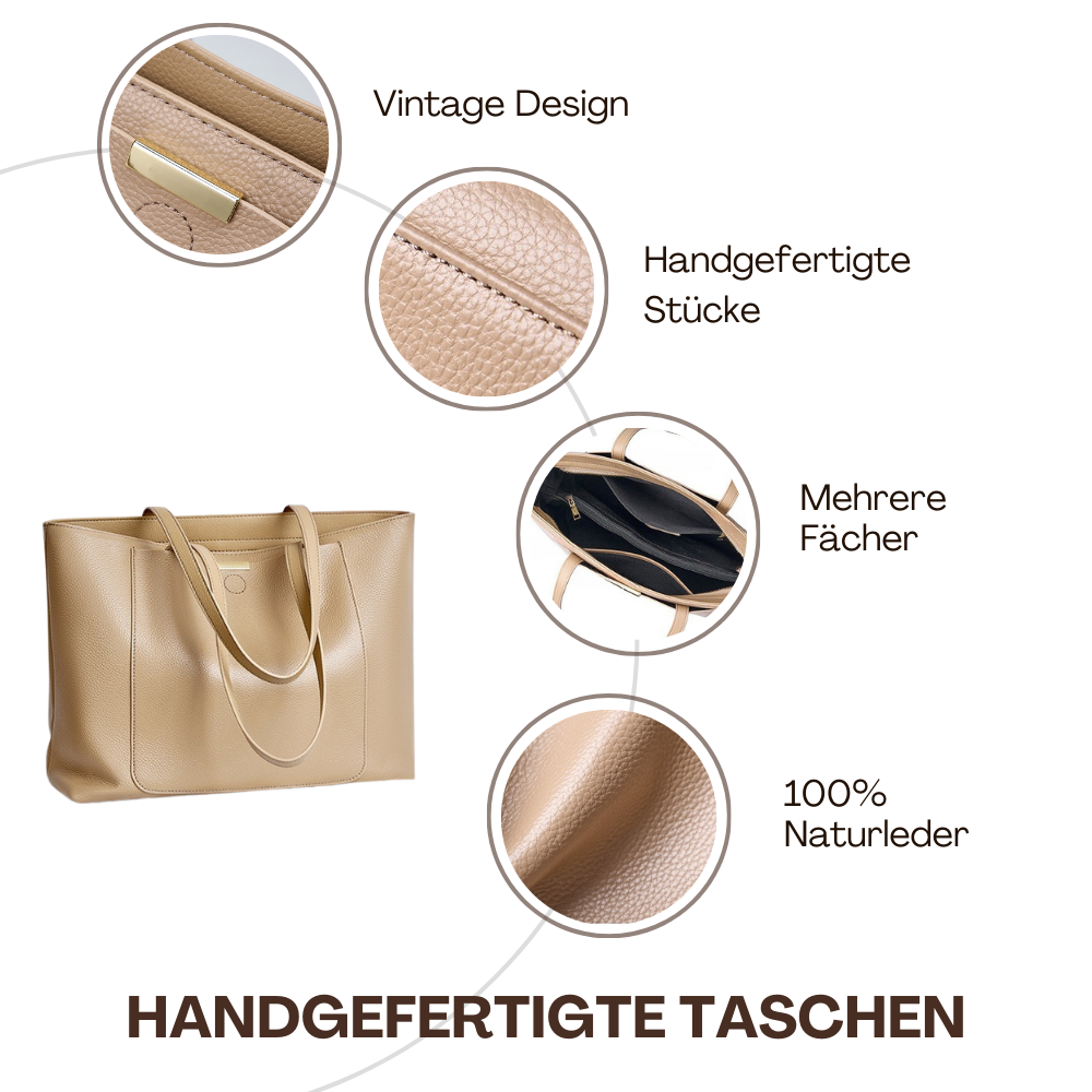 BERK | Hochwertige Leder-Tasche mit großem Fassungsvermögen