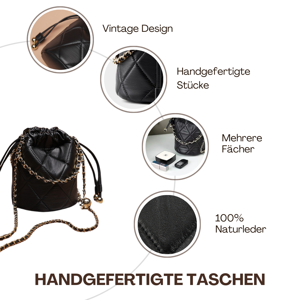 BERK | Drawstring Chain Lederrucksack