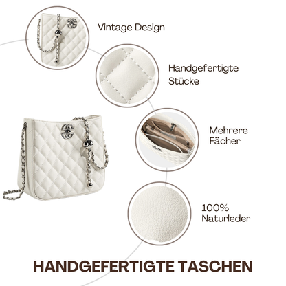 BERK | Elegante Ledertasche im Diamant-Stil