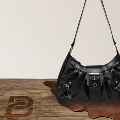 BERK | Retro Leder Umhängetasche