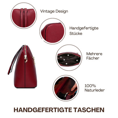 BERK | Kleine Schulter-Umhängetasche aus echtem Leder