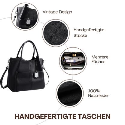 BERK | Elegante Leder-Tote-Tasche mit großem Fassungsvermögen
