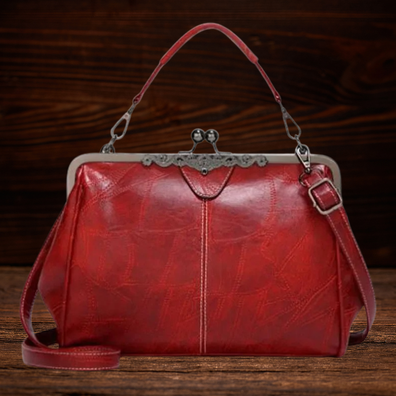 BERK | Vintage Kuss-Schloss Handtasche
