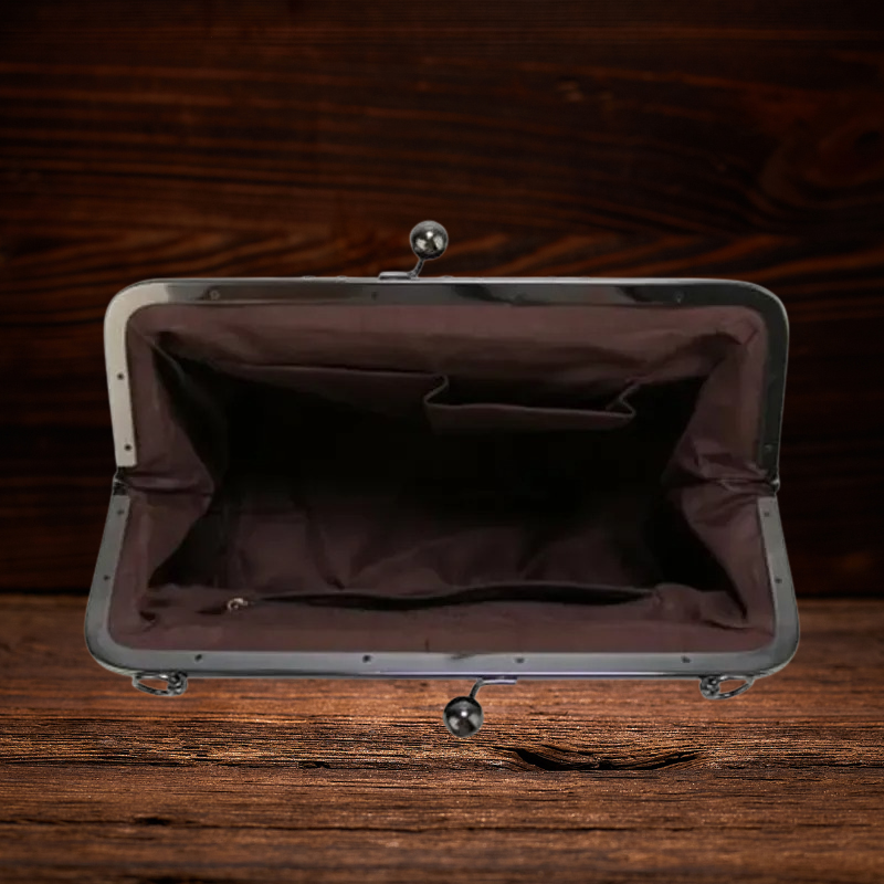 BERK | Vintage Kuss-Schloss Handtasche