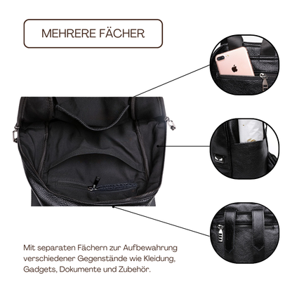 BERK | Laptop-sicherer Lederrucksack