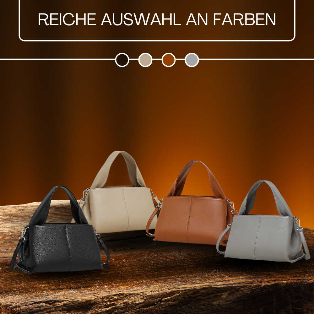 BERK | Klassische Damen-Retro-Tasche aus echtem Leder