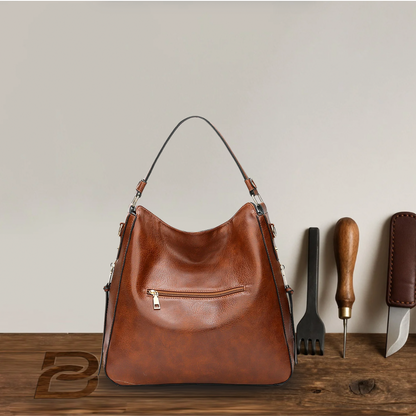 BERK | Minimalistische Zwei-Wege-Leder-Umhängetasche im Vintage-Stil