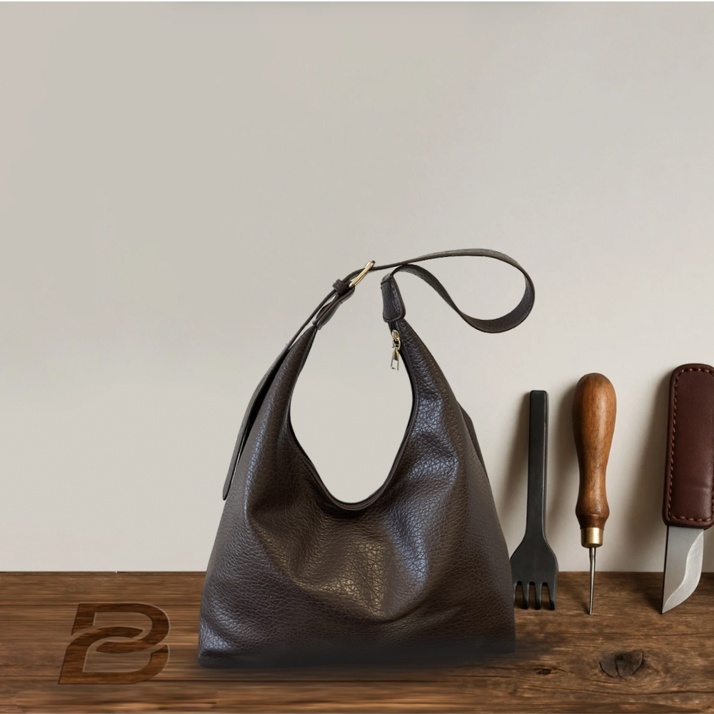 BERK | Leder-Messenger-Tasche mit großem Fassungsvermögen
