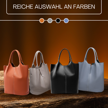 BERK | Leder-Tote mit verstärktem Griff und Etui