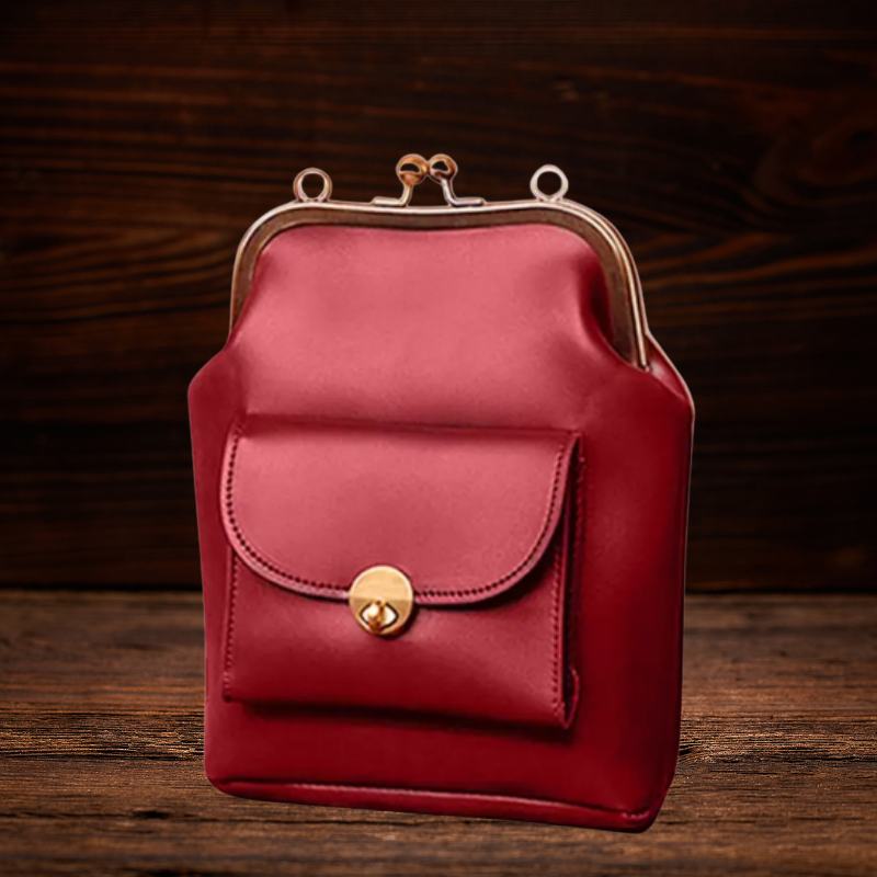 BERK | Vintage-Kuss-Schloss-Tasche