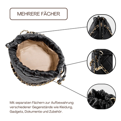BERK | Drawstring Chain Lederrucksack