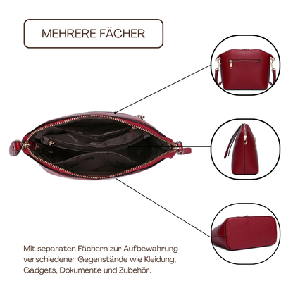 BERK | Kleine Schulter-Umhängetasche aus echtem Leder