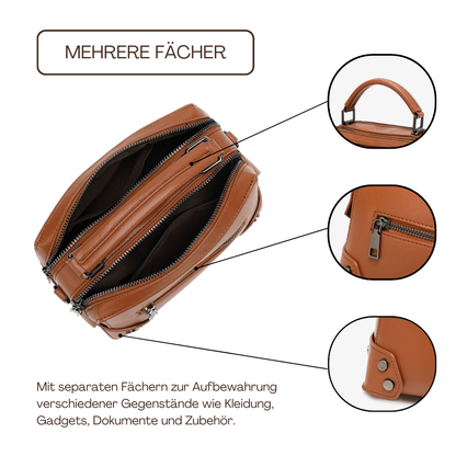 BERK | Kleine, leichte Crossbody-Tasche aus Leder