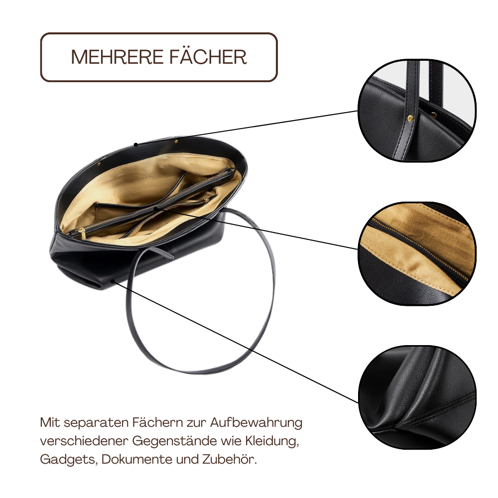 BERK | Elegante und stilvolle Leder-Umhängetasche
