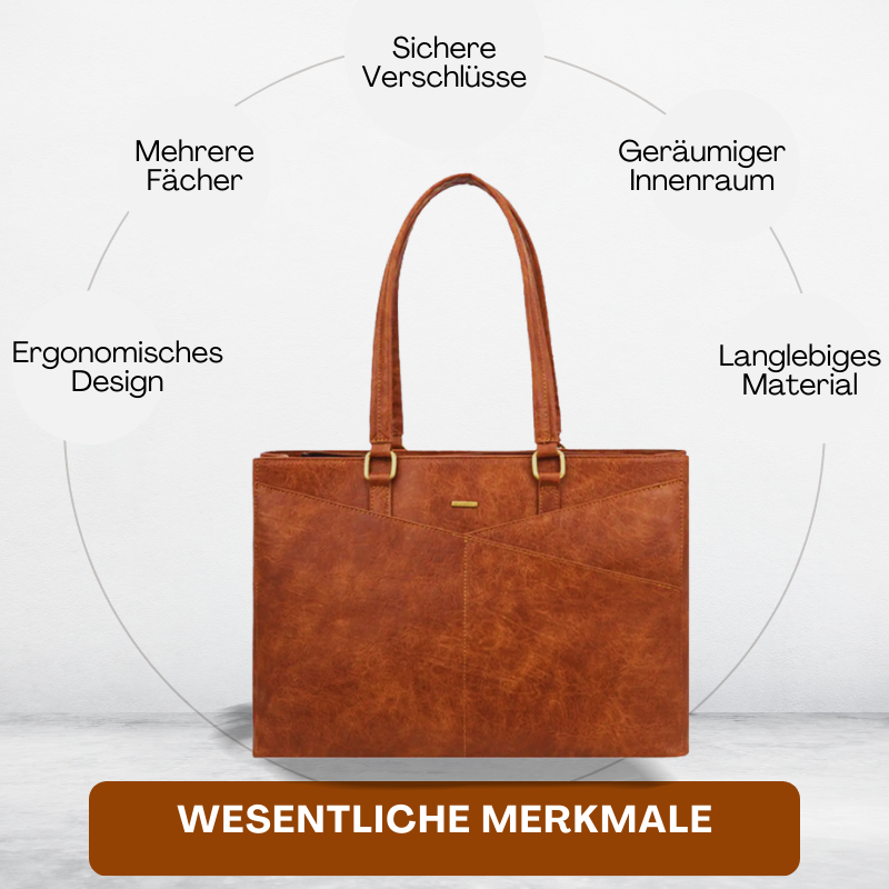 BERK | Elegante lila Laptop-Tasche