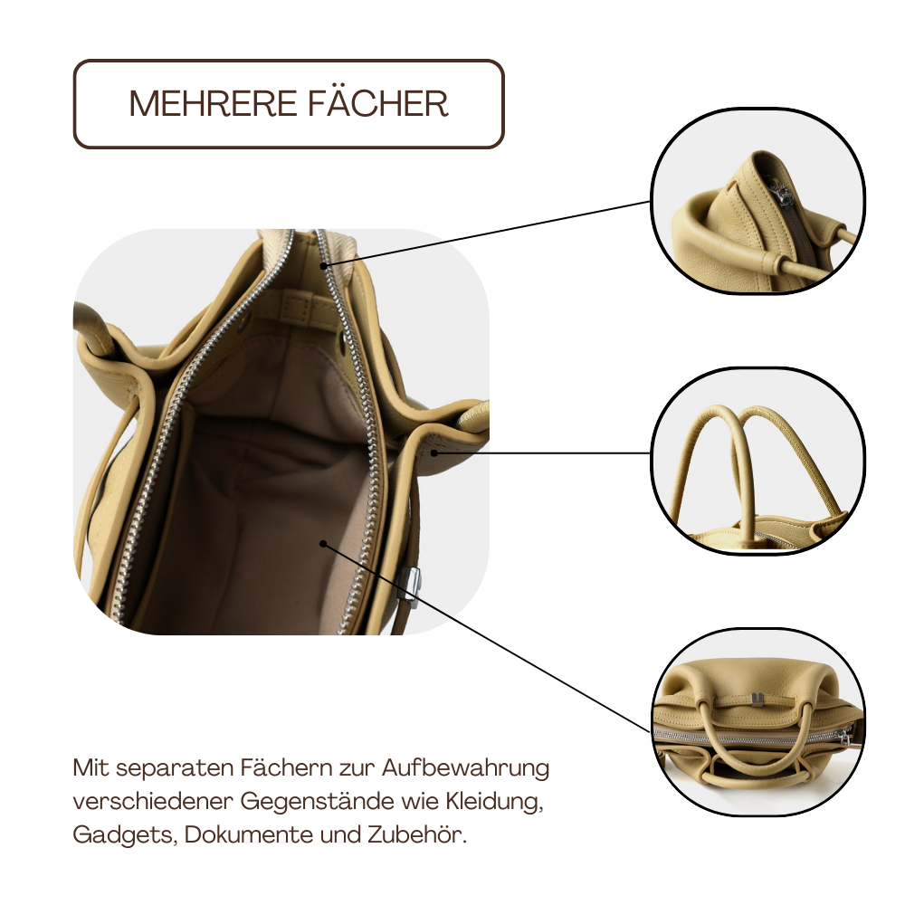 BERK | Schicke Bucket Bag aus weichem Leder