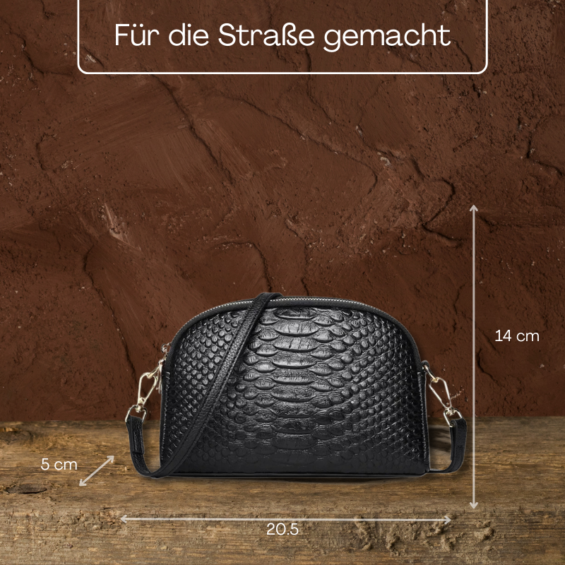 BERK | Mini-Crossbody-Tasche mit Kroko-Muster