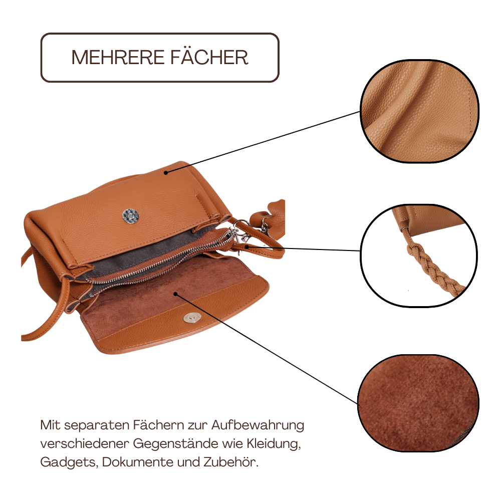 BERK | Envelope Crossbody Ledertasche