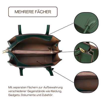 BERK | Handtasche aus strukturiertem, gekörntem Leder